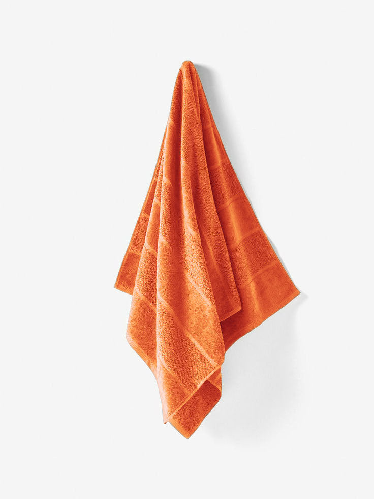 Luxury 100% Cotton Towel Dark Orange
