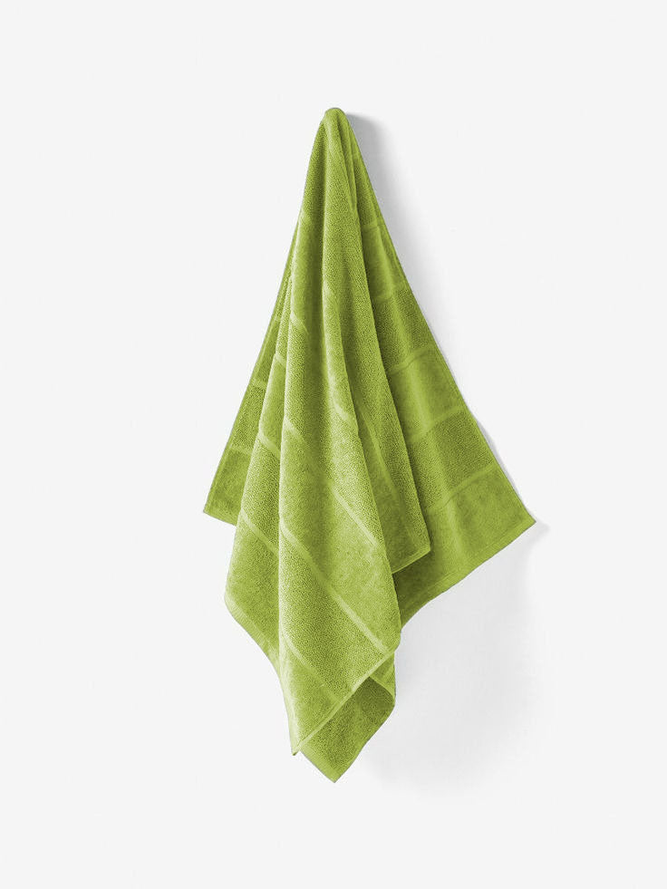 Luxury 100% Cotton Towel Parrot Green