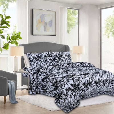 Night tulip Cotton Printed Flat Sheet Set