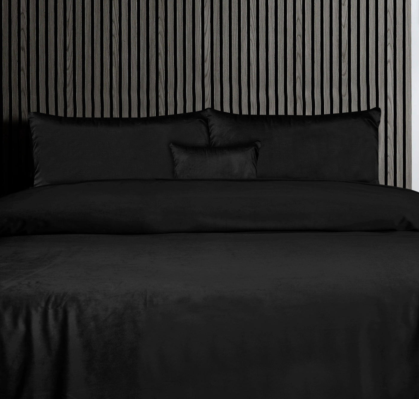 Luxury Black Velvet Duvet Cover Bedding Set