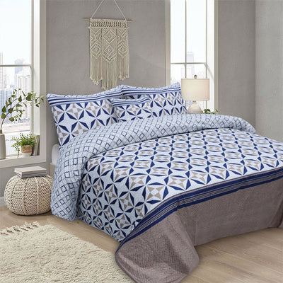 Alligo Microfiber Printed Flat Sheet Set