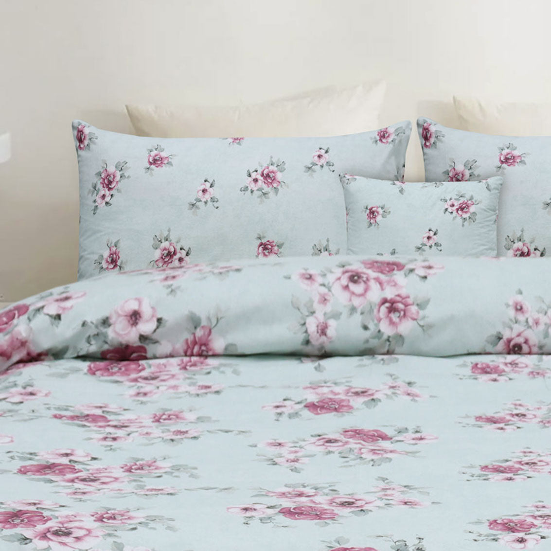 Fadfay Floral Cotton Printed Flat Sheet Set