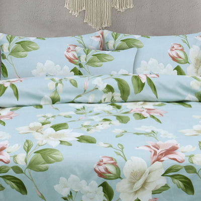Grace Eloise Microfiber Printed Flat Sheet Set