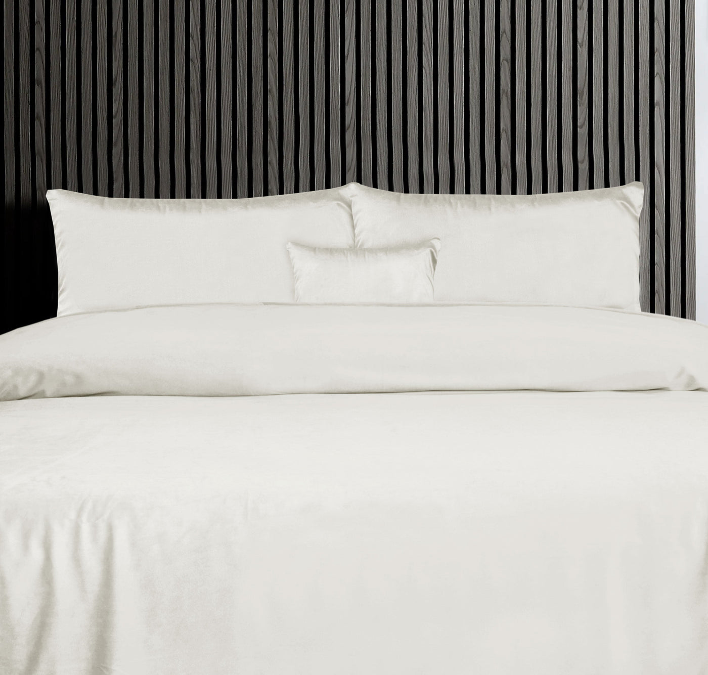 Luxury White Velvet Duvet Cover Bedding Set